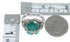 Turquoise Sterling Silver Flower Dragonfly Ring Size 7-3/4 RX82720